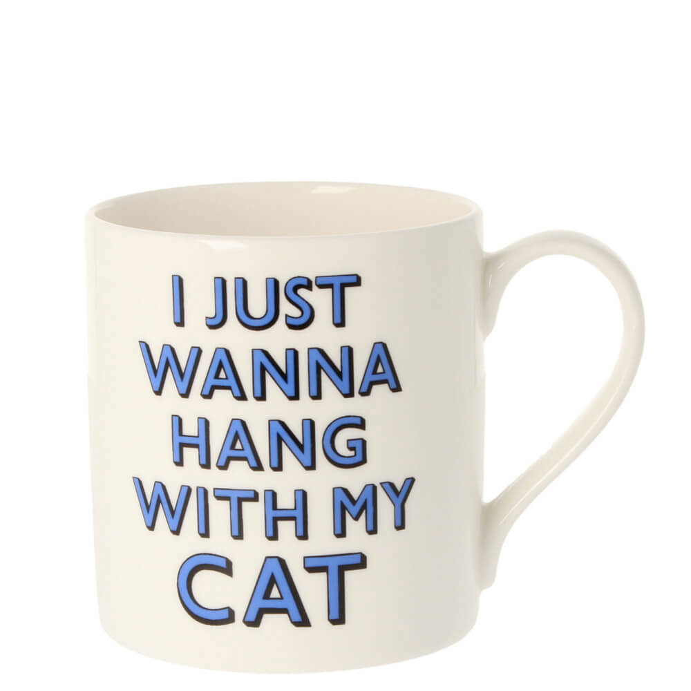 Samantha Morris I Just Wanna Hang With My Cat Mug 350ml